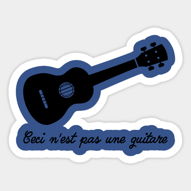 This is a Ukulele Sticker by schlag.art